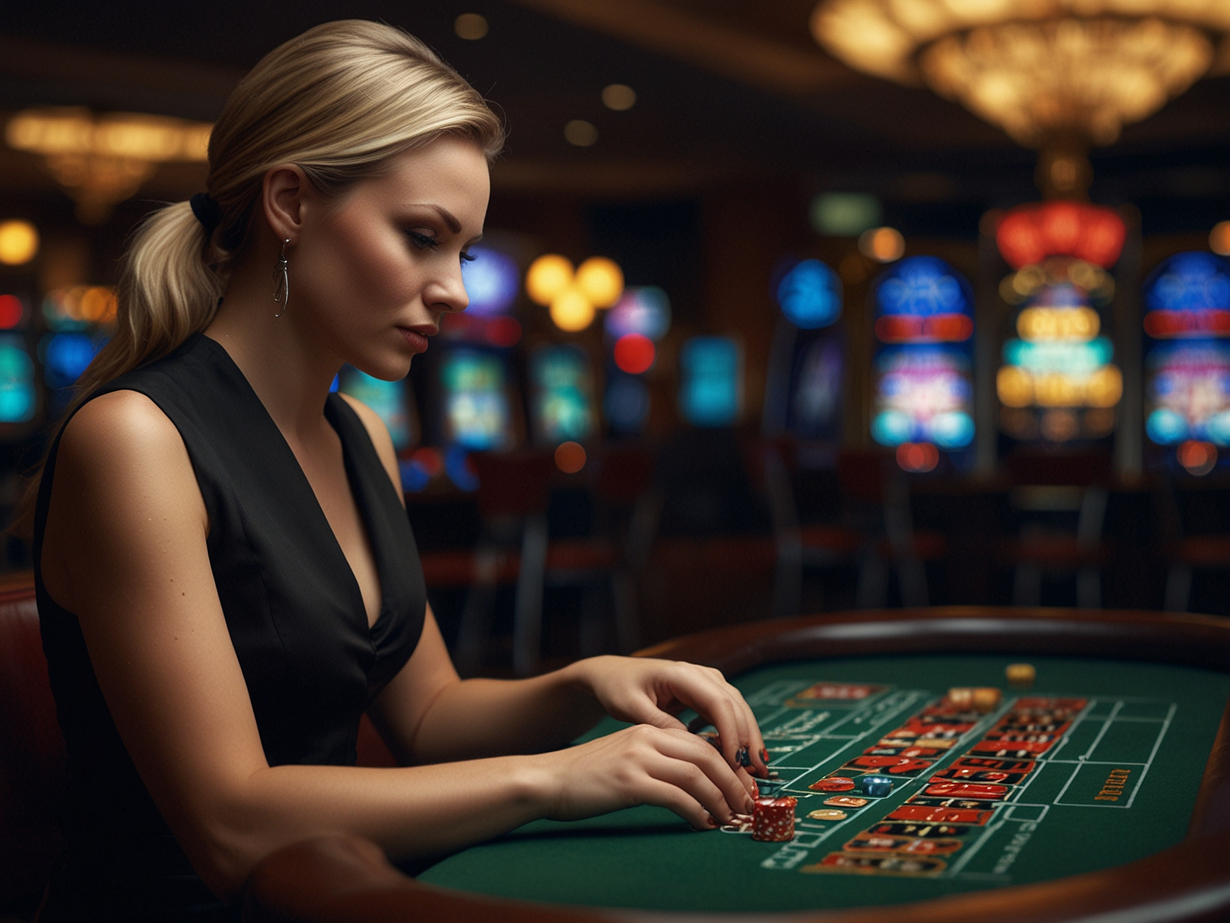 Live dealer and slot games collage